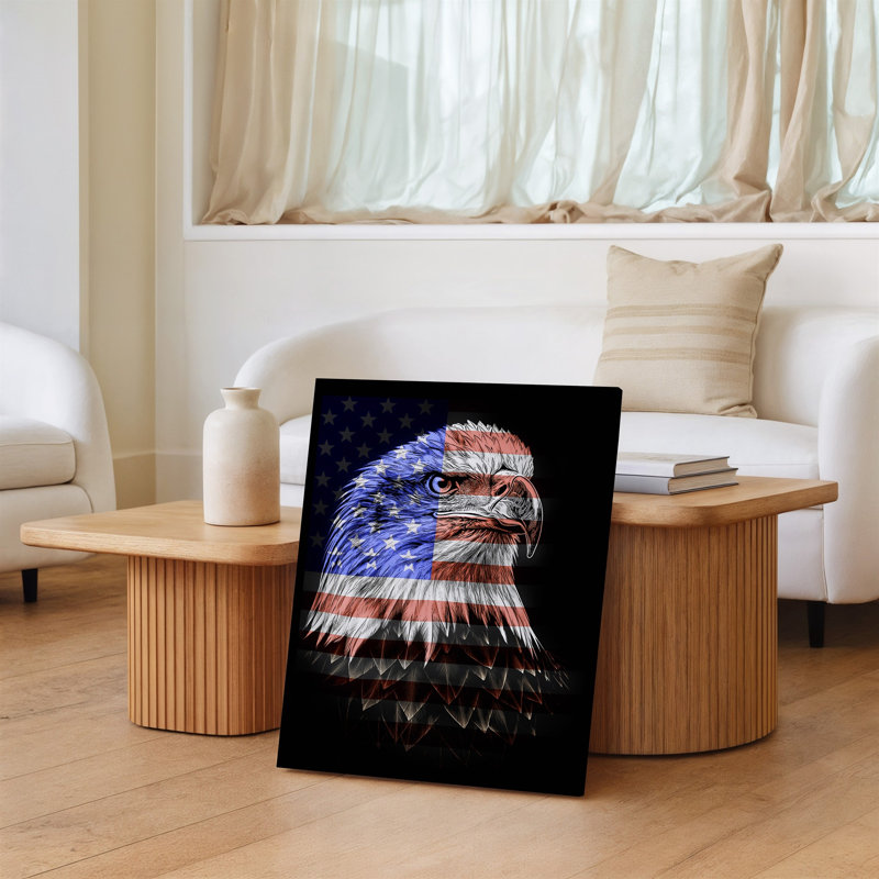 Toile «A Powerful Eagle S Face», H 18 po x l 24 po