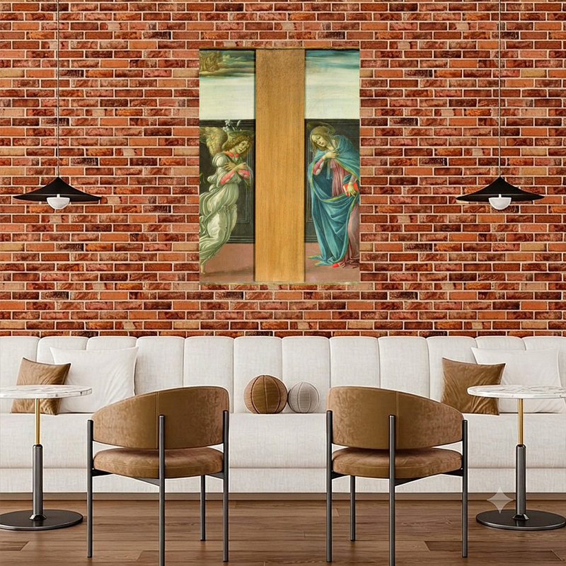 Reproduction d'art mural abstrait abstrait, H 48 po x l 32 po
