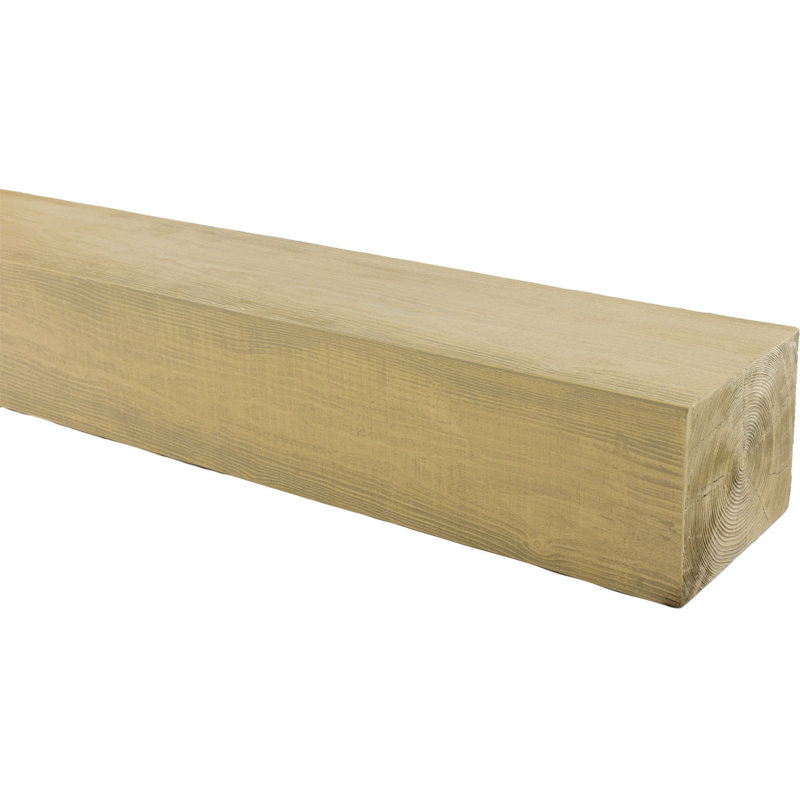 Manteau de cheminée Rustic Sawn Heritage Timber, Chêne blanc naturel, H 7,5 po x l 90 po x P 9,5 po