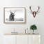 Highland Cow in Abstract - Picture Frame Painting Print on MDF-55763256-55763257