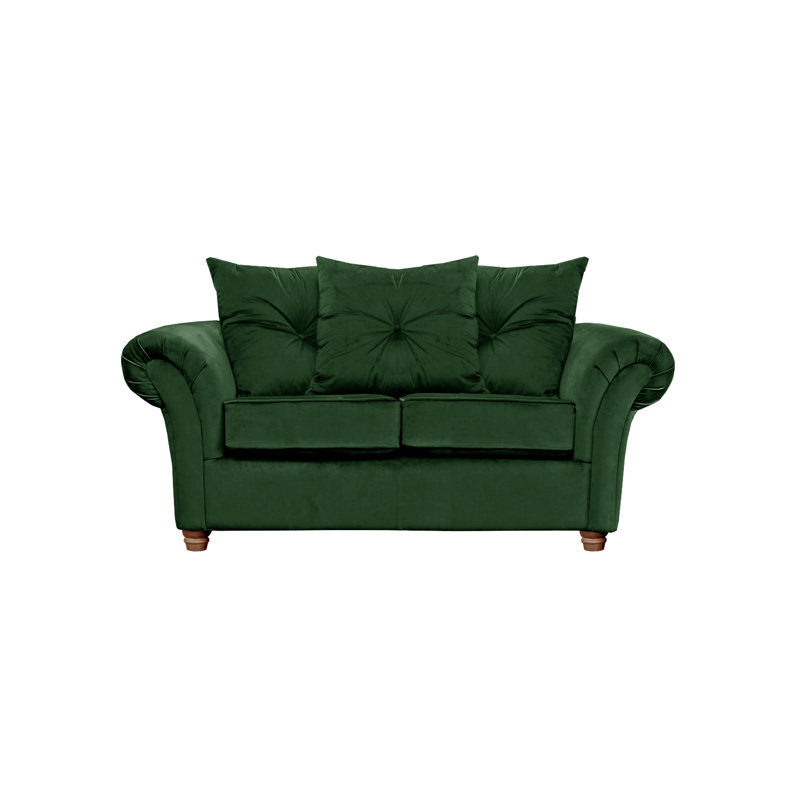 Lila Velvet Sofa, Emerald Green