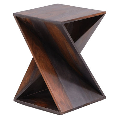 Melarien Wooden Dark Brown Accent Table