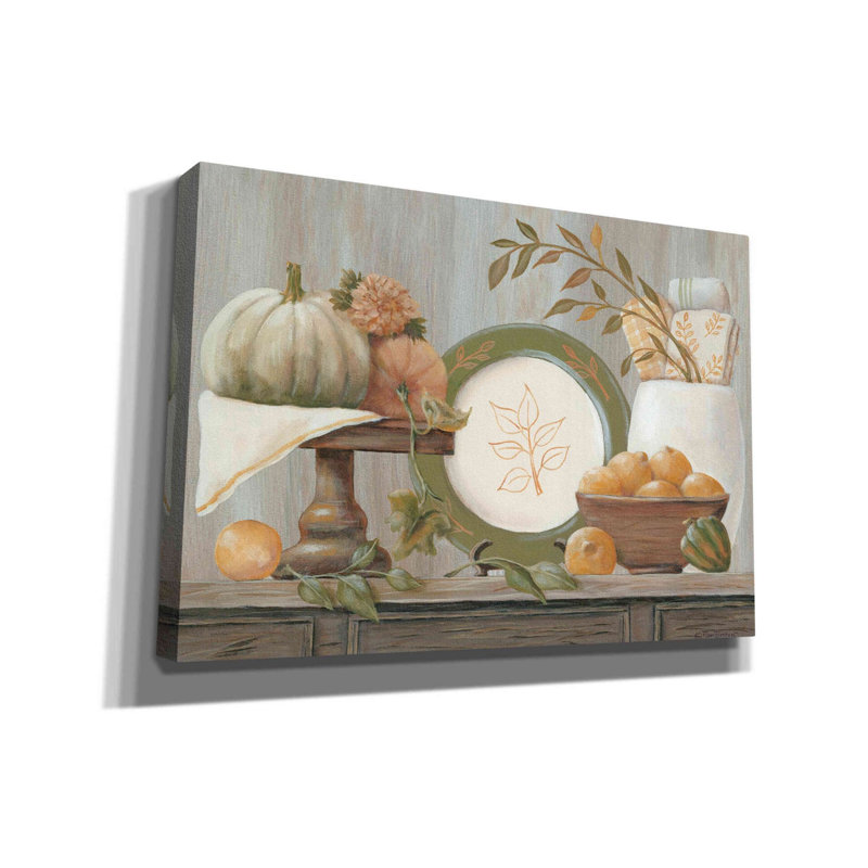 «A Harvest Kitchen» par Pam Britton, art mural sur toile, H 18 po x l 26 po x P 0,75 po