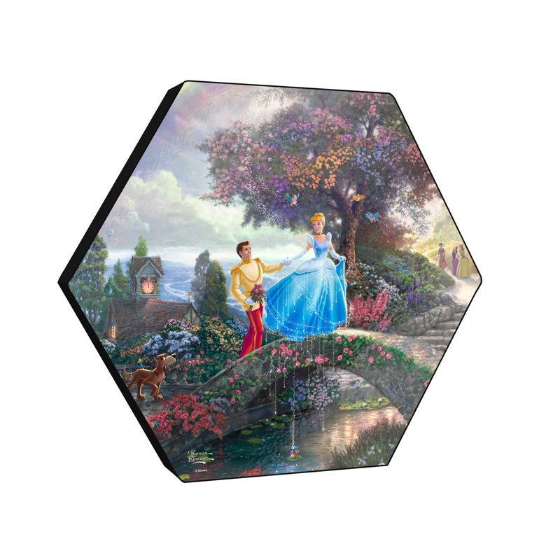 Disney (Cendrillon souhaite un rêve) impression sur bois