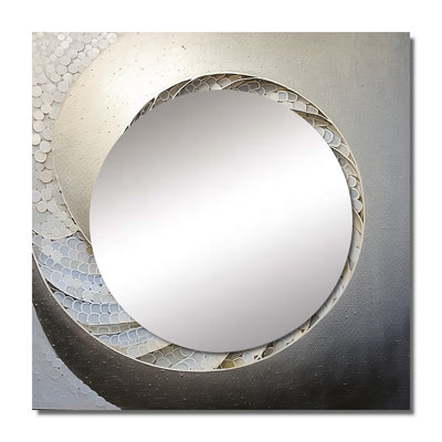 Rochers - Nautilus Square Mirror Wall Art For Bathroom
