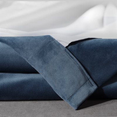 Loria Plush Velvet 100% Blackout Curtains For Bedroom, Living Room - Single Panel