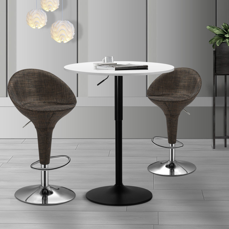 Ensemble de salle à manger 3 pièces, Argent, H 36 po x L 31,5 po x l 31,5 po