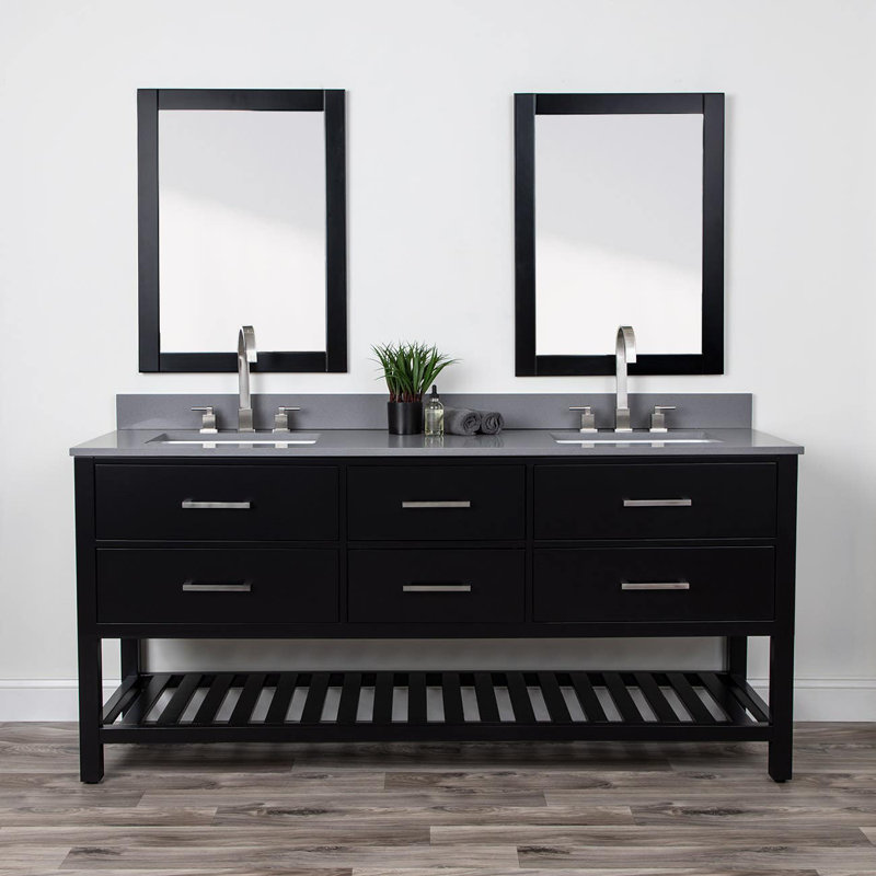 Ensemble de meuble-lavabo double 72 "