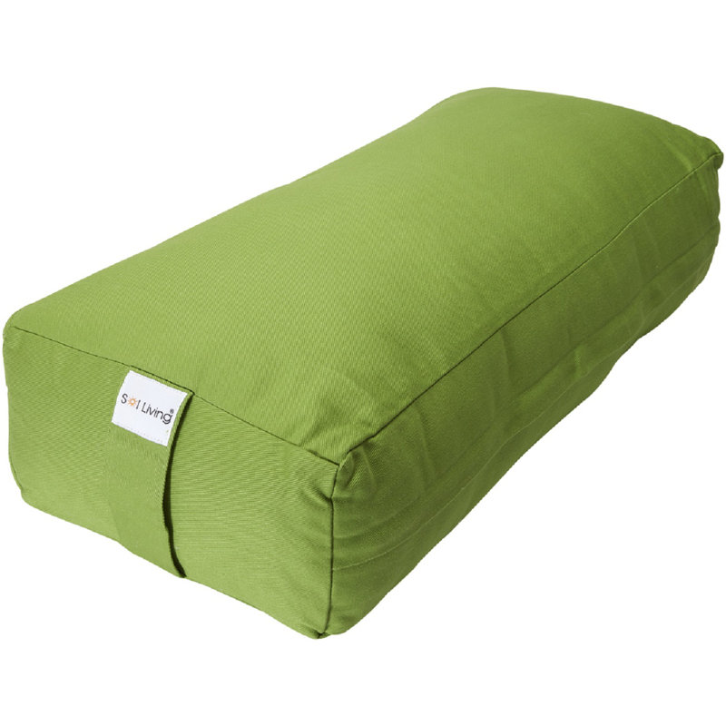 Traversin en coton, Vert, 28 po x 12 po x 8 po