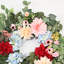 Couronne florale 24 "de fleurs d'hortensia vert Eucalyptus Dahlia