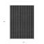 Tapis intérieur lavable rayé noir 10 pi x 14 pi