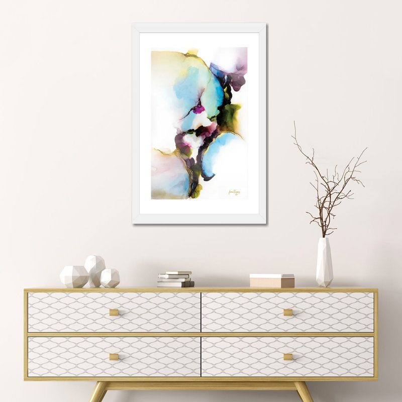 Reproduction d’art, "Réveillez Dream" par Jamie Pomeranz, Blanc, H 24 po x l 16 po x P 1 po, Papier encadré blanc
