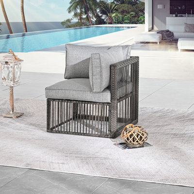 Adelfa Wicker Outdoor Lounge Chair
