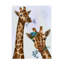 «Chewing Giraffe Duo» par Fab Funky, impression sur toile tendue