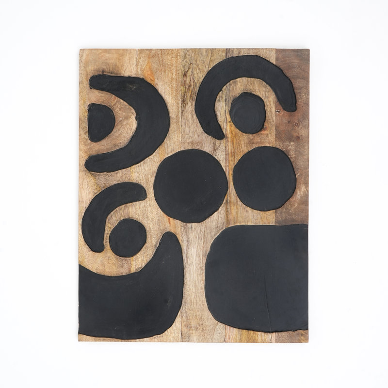 Wood Wall Art | Natural Finish, Abstract Pattern Wall Decor | 16x20 inches, Abstract3