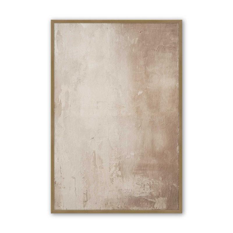 Fresco's Silent Tale II, Cadre simple brossé doré, H 15,25 po x l 12,25 po
