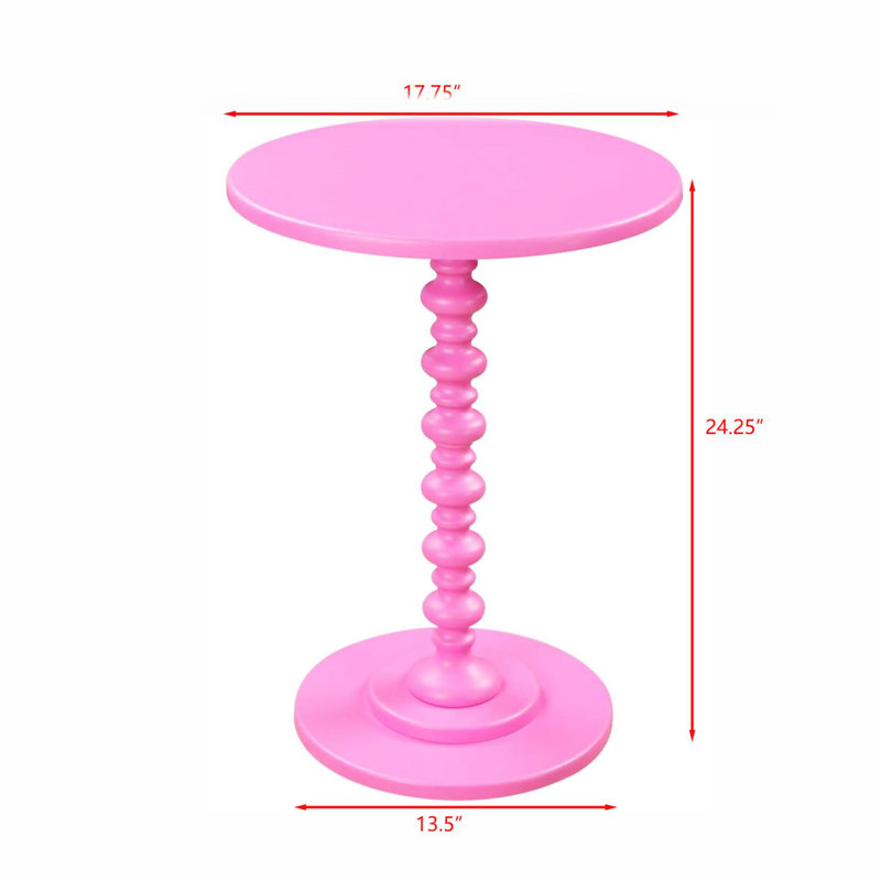 Beach Spindle Table, Pink