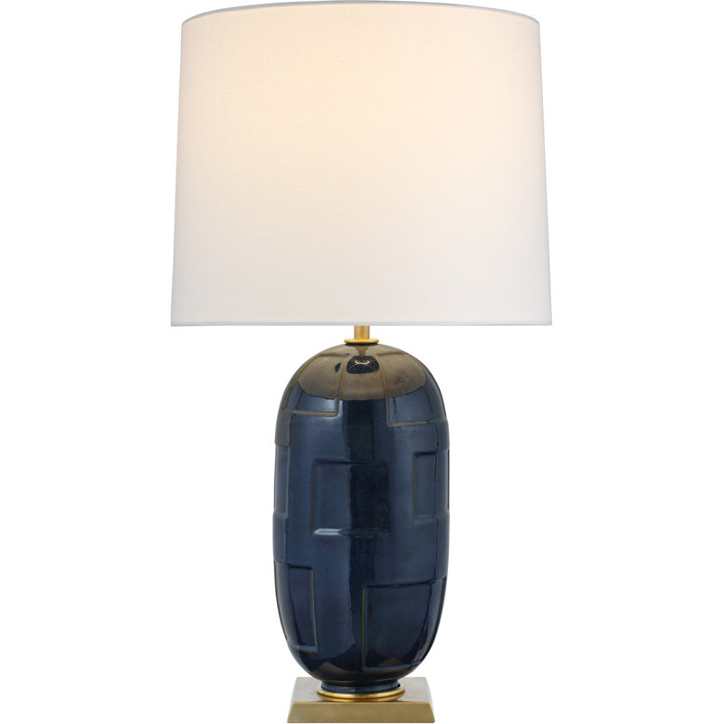 Thomas OBrien Incasso Large Table Lamp, Blue/Brown