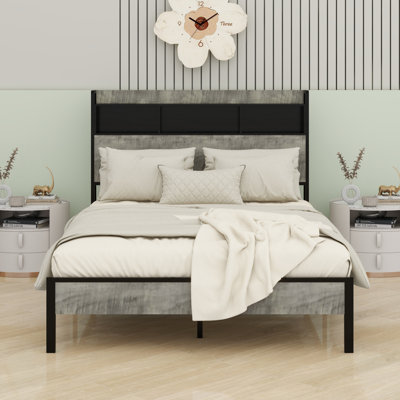 Lit plateforme avec rangement et accessoires