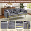 2 Seater Reclining Velvet Loveseat-1879875942