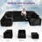 6 - Piece Modular Compression Upholstered Boneless Sectional-894064462
