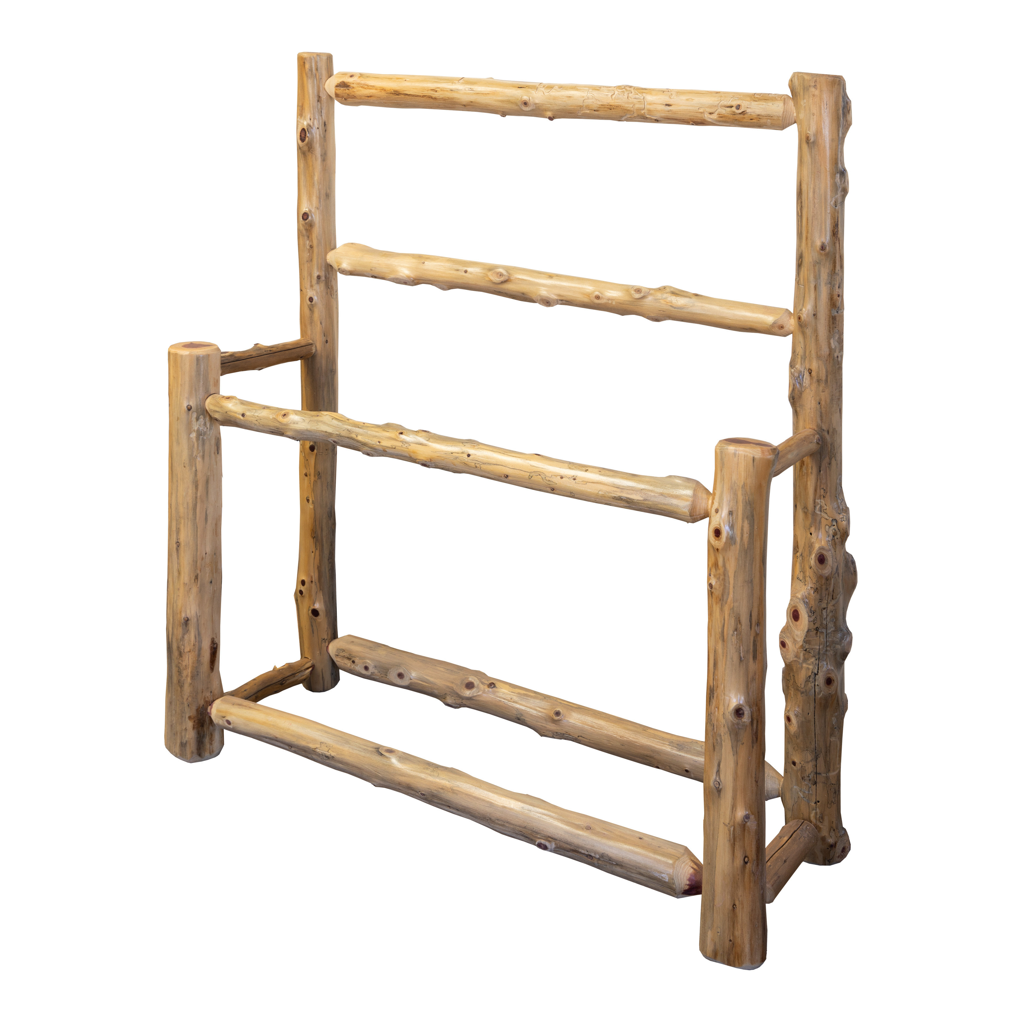 One Allium Way® Ozark Mountain Red Cedar Floor Quilt Rack | Wayfair
