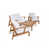 Coussin blanc/ Cadre brun est en rupture de stock