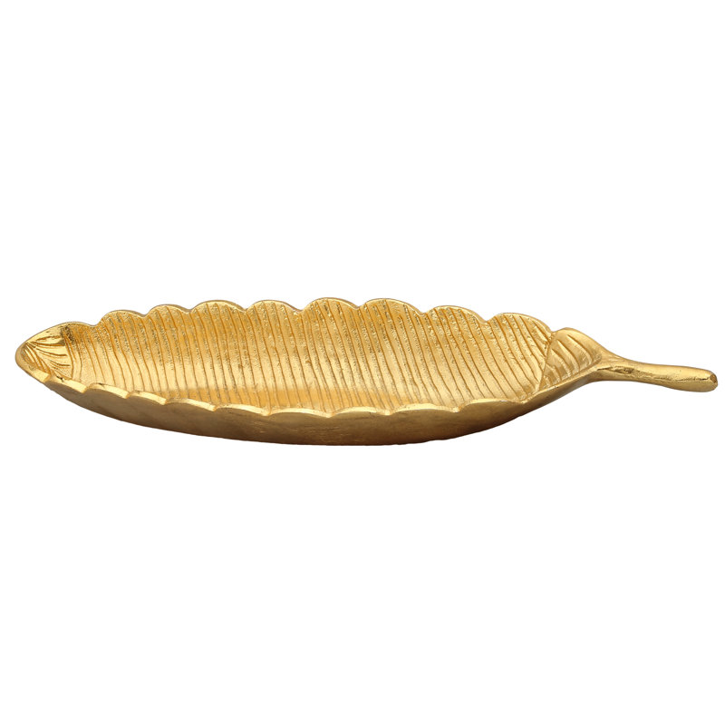 Mercer41 Barone Aluminum Platter, 2" H x 17" L x 4" W