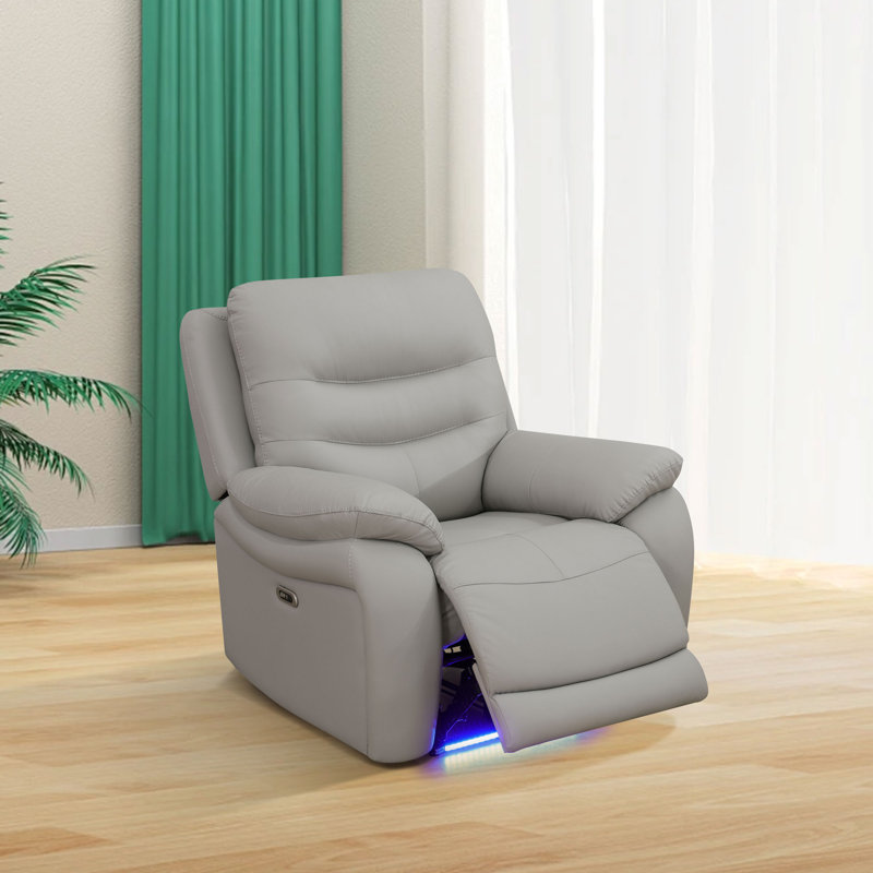 Ensemble de fauteuil inclinable 3 pièces en cuir et PVC