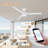 3-Blade Smart Indoor/Outdoor Ceiling Fan with LED Light, Remote and WiFi/Alexa Control, Quiet DC Motor, Dimmable, Reversible Blades-112578525-112578526