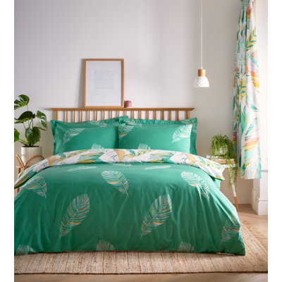Shartlesville Polyester Floral Duvet Cover with Pillowcases