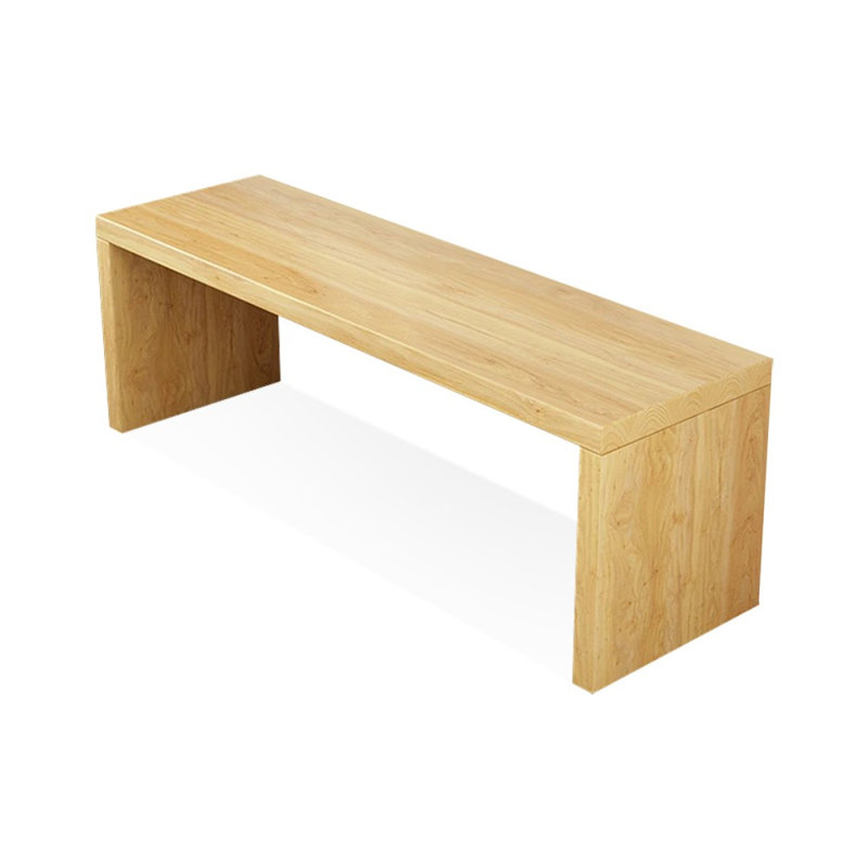 Bureaux rectangulaires en bois massif Burlywood, H 29,53 po x l 86,61 po x P 23,62 po