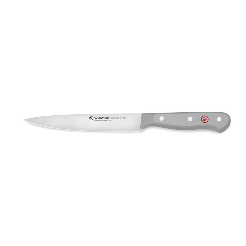 WÜSTHOF Gourmet White 4 1/2" Utility Knife, 6", Gray