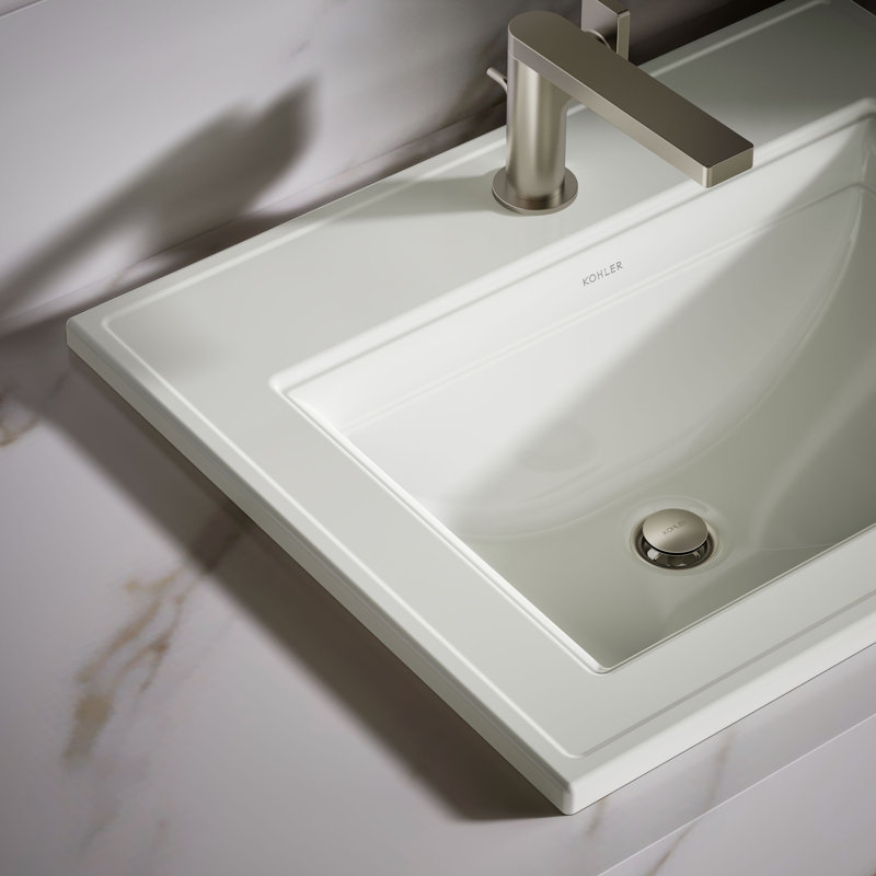 Memoirs® Stately Drop-in Bathroom Sink, Dune, Single Hole