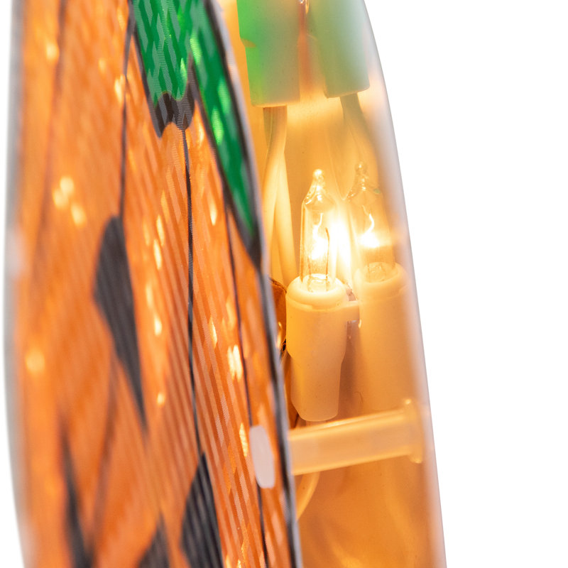 Présentoir pour fenêtre holographique citrouille Halloween