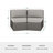 Martha Stewart Bedford Outdoor Modular Rattan Wicker Patio Curved Sectional Sofa Seats-109713927-109713930