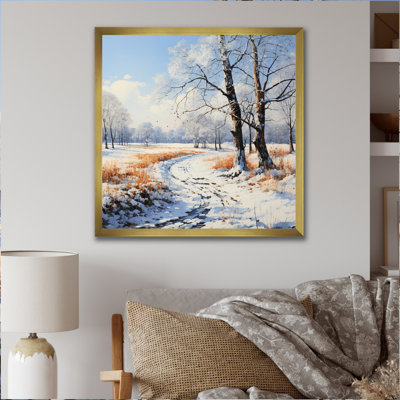 "Forest Winters Embrace Landscape II", reproduction d'art sur toile