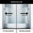 Orion 34" W x 58" H Hinged Frameless Tub Door with with 5/16" Clear Glass-14229178