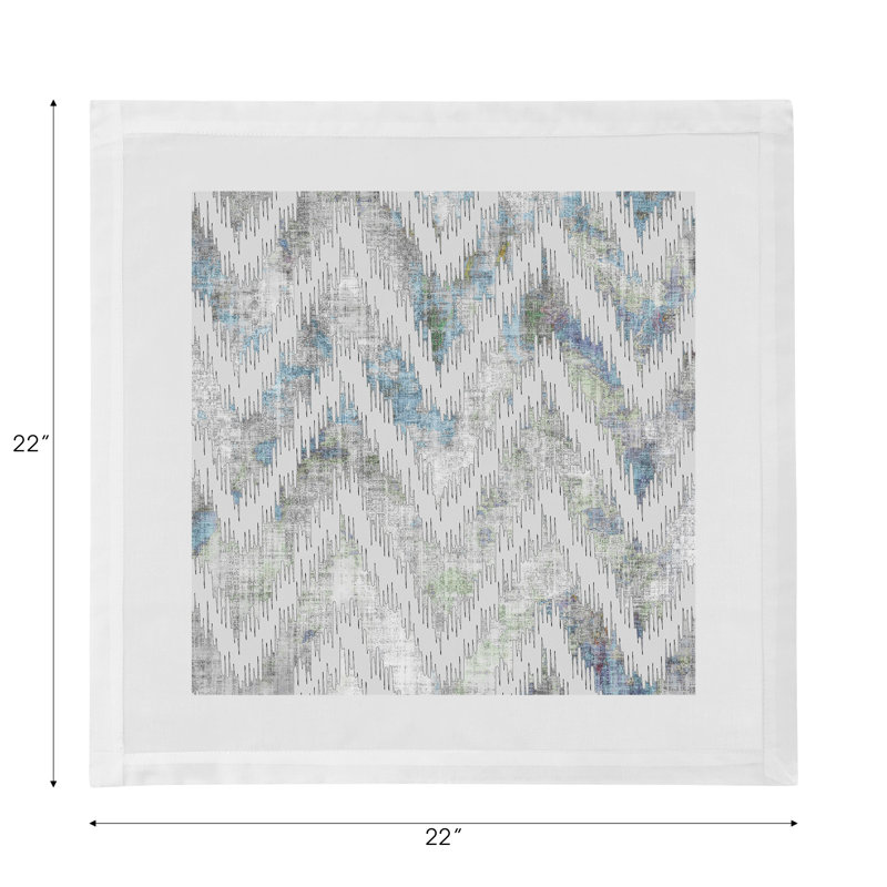 Chevron Cotton Sateen Dinner Napkins, Opulence