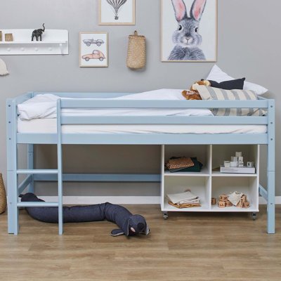European Single (90 X 200 Cm) Mid Sleepers with Storage Included