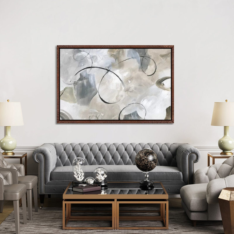 Crescendo - Painting on Canvas, 152.5 cm H x 101.5 cm W, Classic Brown Wood Framed