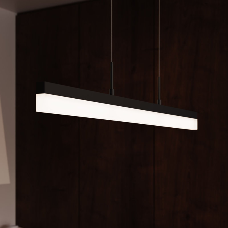 Stiletto 1 - Light LED Pendant, Satin Black