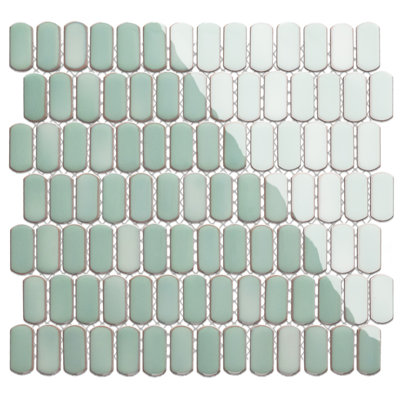 Hudson Capsule 12-1/4 In. X 13-1/8 In. Porcelain Mosaic Tile
