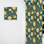 Collage d'agrumes vert et jaune - Rideau floral - Rideau floral obscurcissant - 1 panneau-107594568