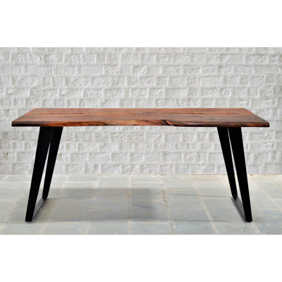 Acacia Solid Wood Top Dining Table