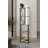 Elegant Floor Lamp, Walnut Color, 55.1 inches Tall | Craft Paper & MDF Body, PVC Cap (6.7 inches Diameter, 32.3 inches Height) | E27 Socket, Max 40W, Stylish Lighting for Living Room & Bedroom, IP20 Rated