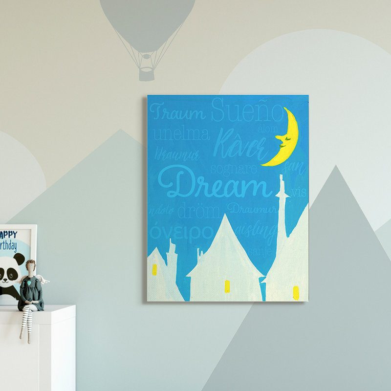 Art lunaire Leppert Dream Home, Toile tendue, H 48 po x l 36 po