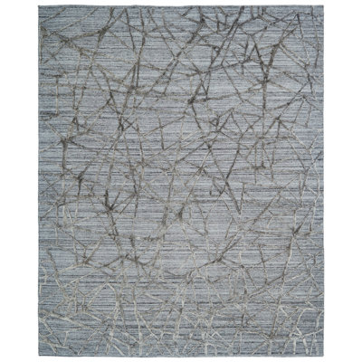 Morro Geometric Area Rug in Gray