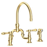 Chesterfield Kitchen Bridge Faucet with Side Spray