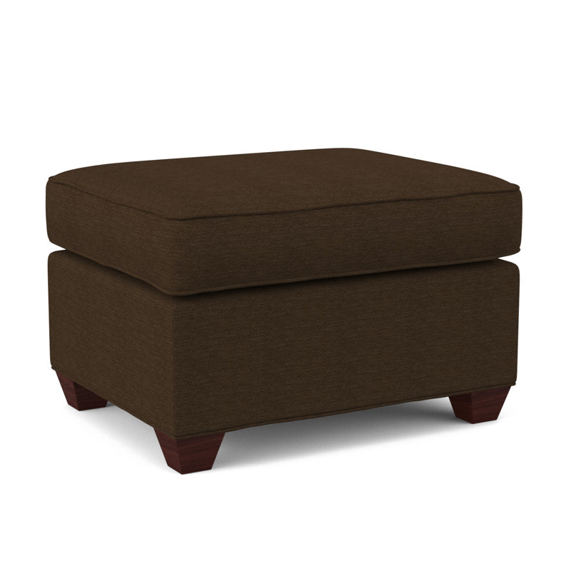 Avery 27" Wide Rectangle Standard Ottoman, Empire Mahogany, Antic Chocolate